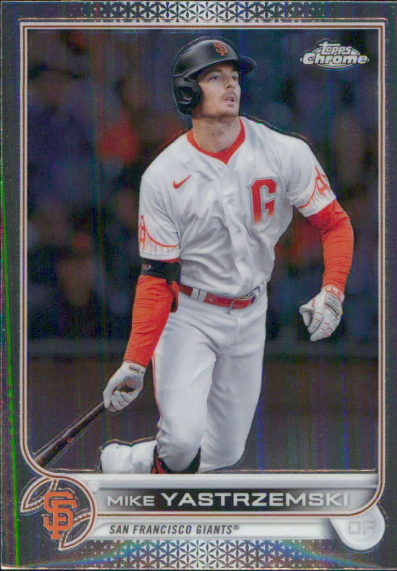 2022 Topps Chrome #18 Mike Yastrzemski  San Francisco Giants  V91582 Image 1