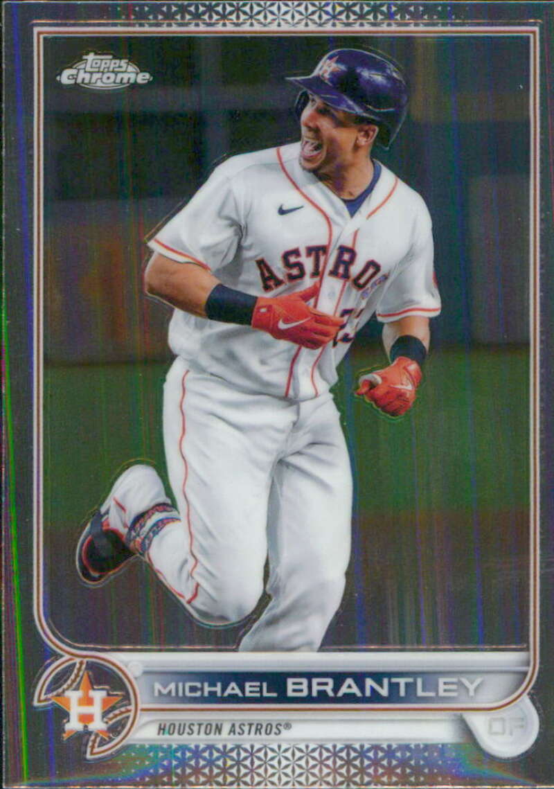 2022 Topps Chrome #34 Michael Brantley  Houston Astros  V91585 Image 1