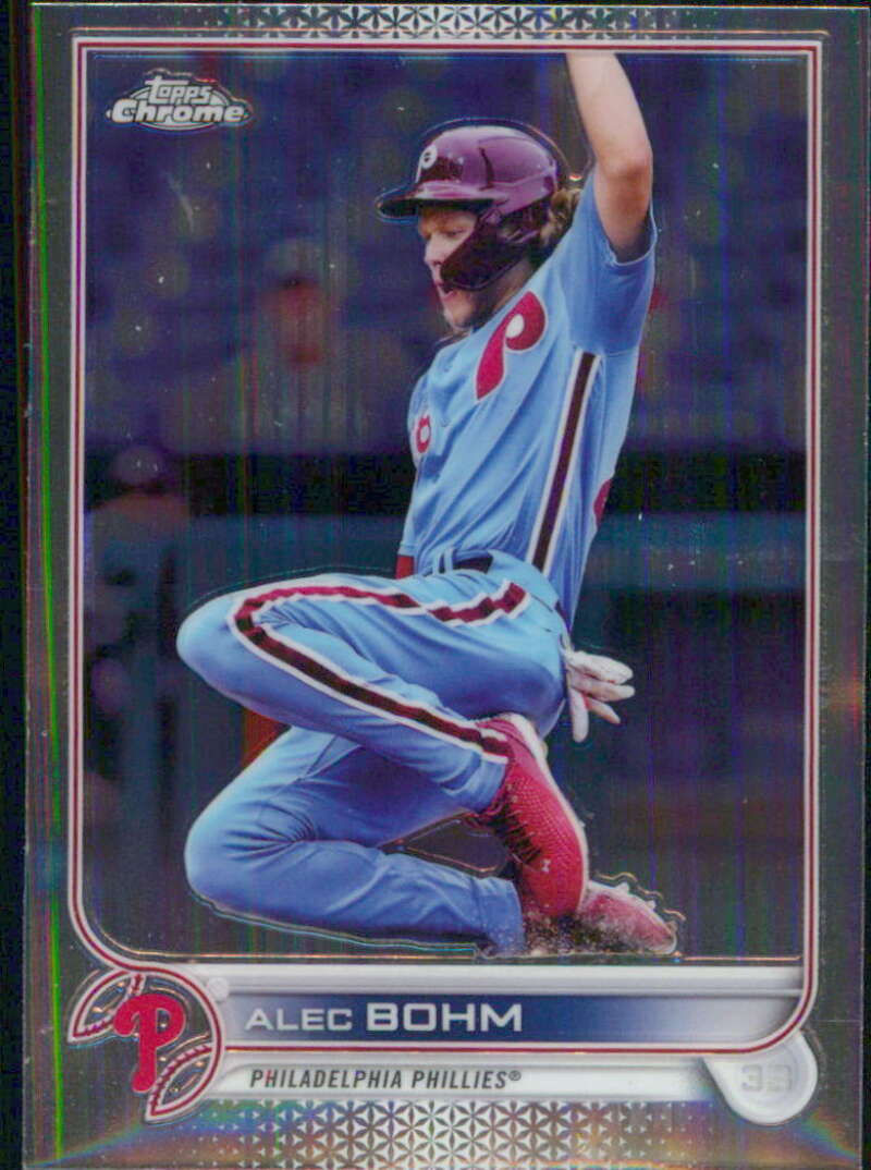 2022 Topps Chrome #89 Alec Bohm  Philadelphia Phillies  V91593 Image 1