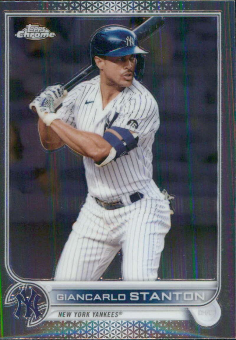 2022 Topps Chrome #139 Giancarlo Stanton  New York Yankees  V91606 Image 1