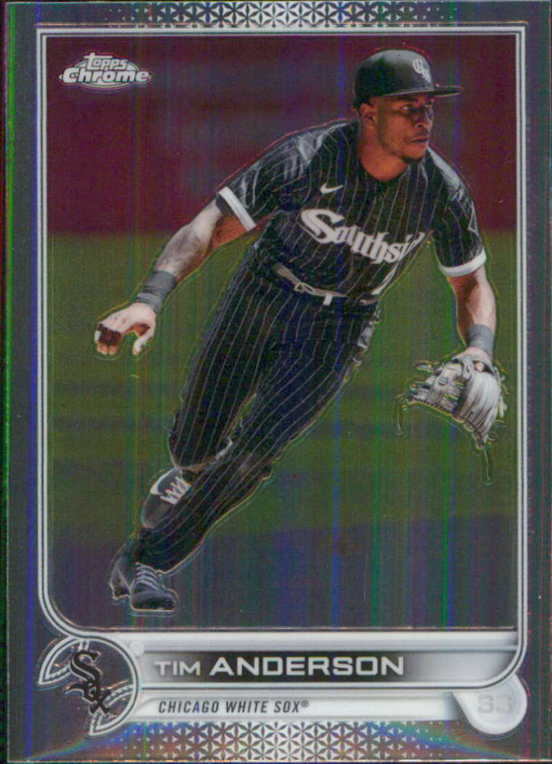 2022 Topps Chrome #197 Tim Anderson  Chicago White Sox  V91617 Image 1