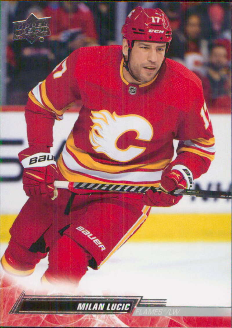 2022-23 Upper Deck Hockey #28 Milan Lucic  Calgary Flames  Image 1