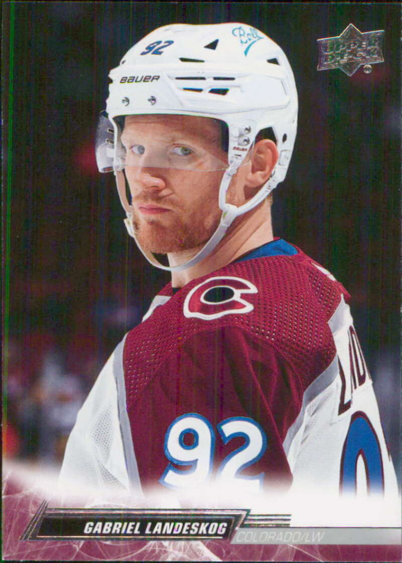 2022-23 Upper Deck Hockey #48 Gabriel Landeskog  Colorado Avalanche  Image 1