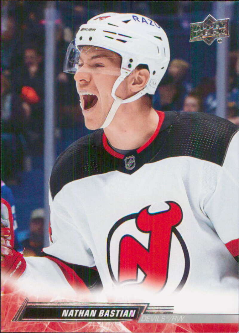 2022-23 Upper Deck Hockey #106 Nathan Bastian  New Jersey Devils  Image 1