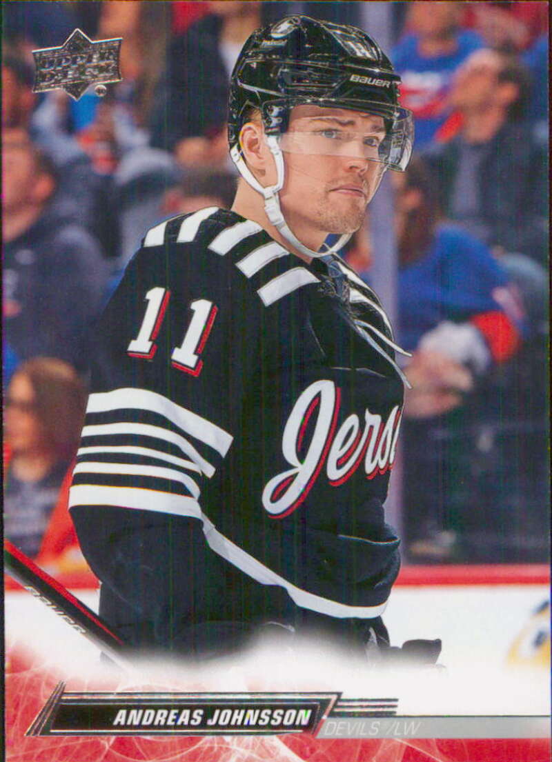 2022-23 Upper Deck Hockey #110 Andreas Johnsson  New Jersey Devils  Image 1