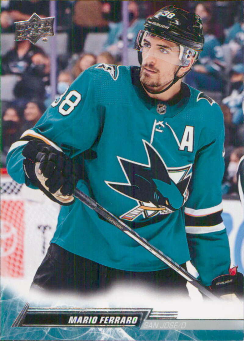 2022-23 Upper Deck Hockey #144 Mario Ferraro  San Jose Sharks  Image 1