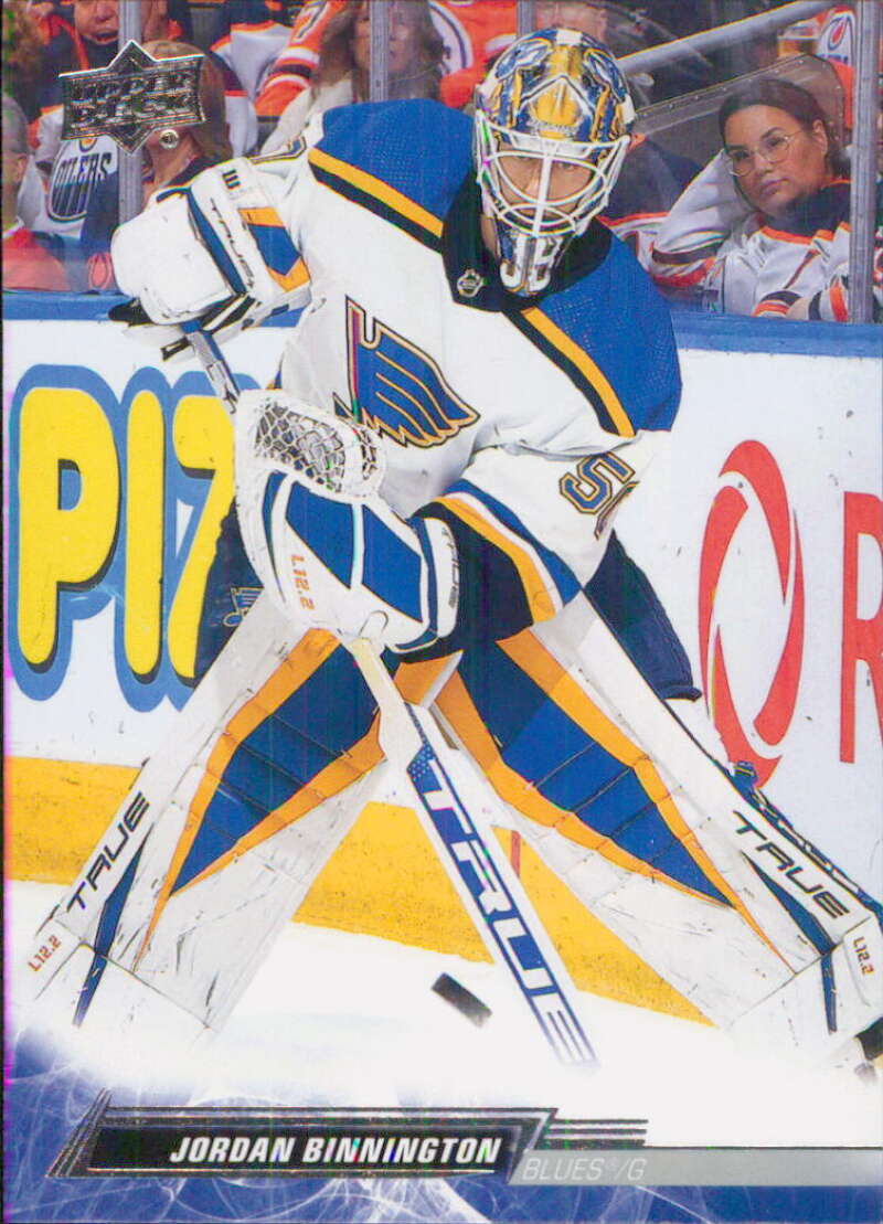2022-23 Upper Deck Hockey #156 Jordan Binnington  St. Louis Blues  Image 1