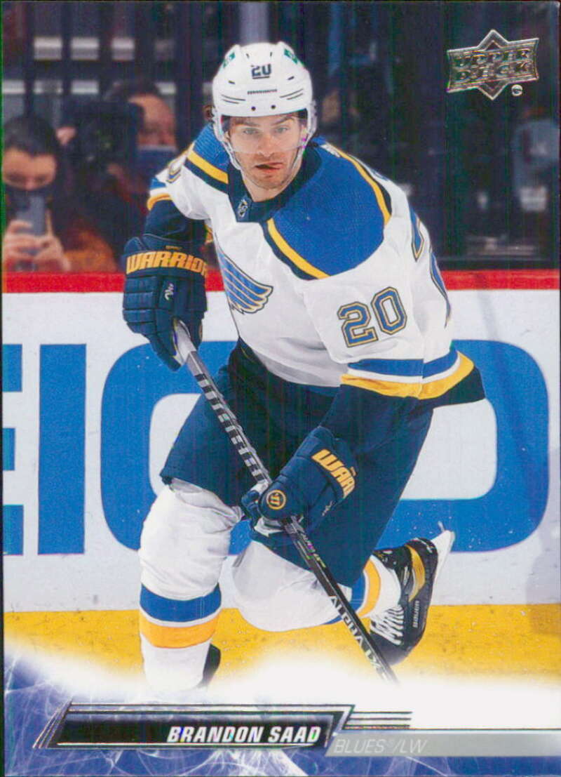 2022-23 Upper Deck Hockey #161 Brandon Saad  St. Louis Blues  Image 1