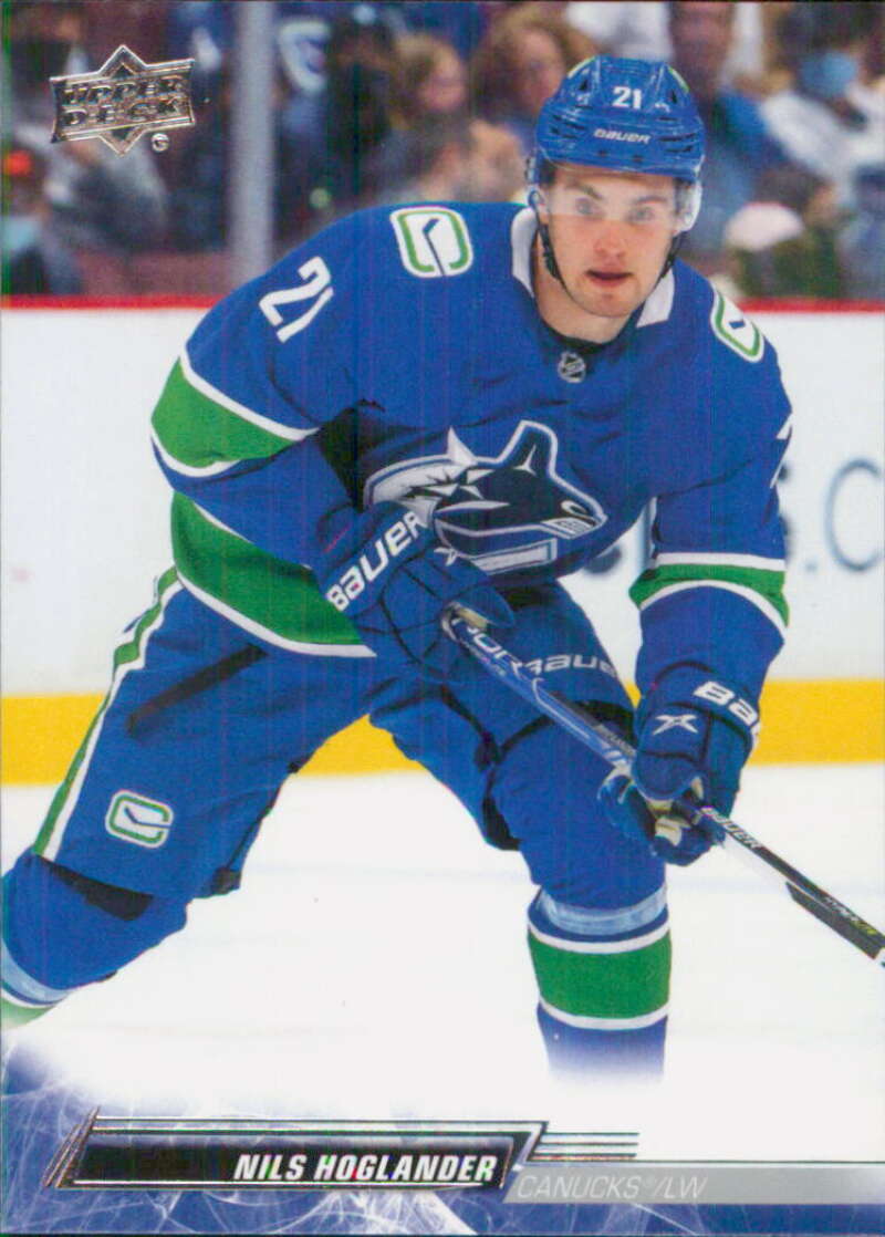 2022-23 Upper Deck Hockey #175 Nils Hoglander  Vancouver Canucks  Image 1