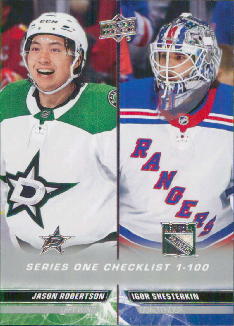 2022-23 Upper Deck Hockey #199 Jason Robertson/Igor Shesterkin   Image 1