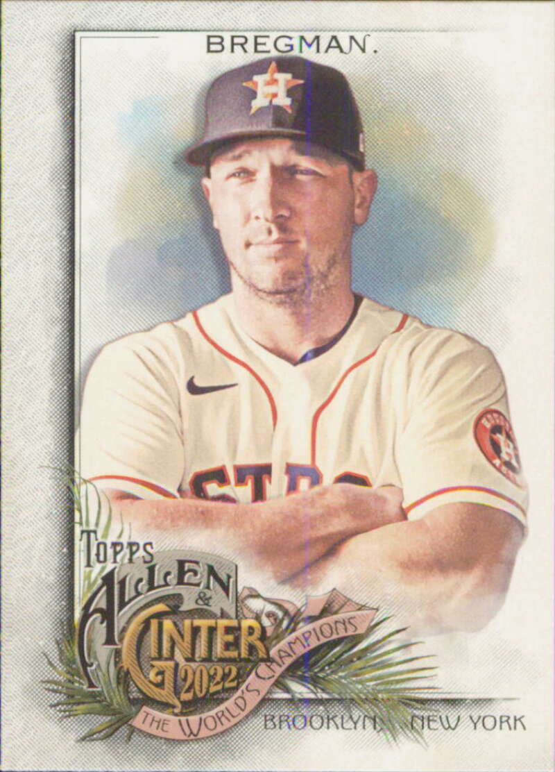 2022 Topps Allen and Ginter Baseaball #8 Alex Bregman  Houston Astros  V97121 Image 1