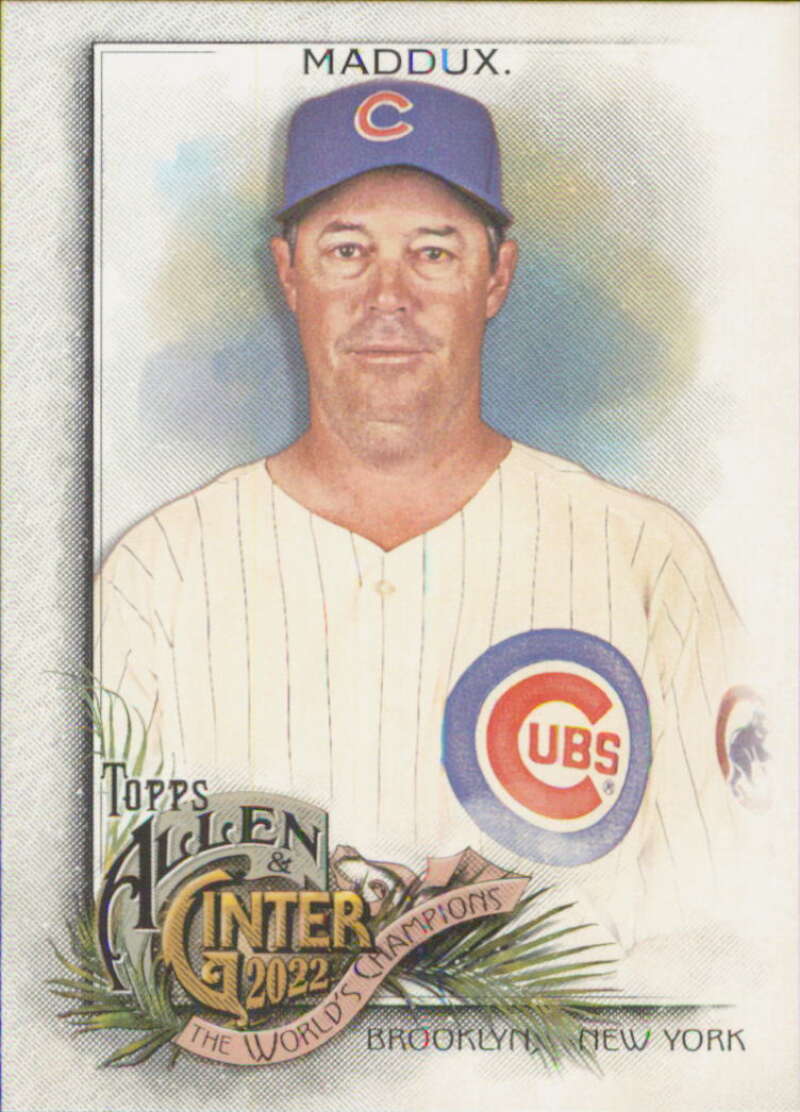 2022 Topps Allen and Ginter Baseaball #40 Greg Maddux  Chicago Cubs  V97125 Image 1