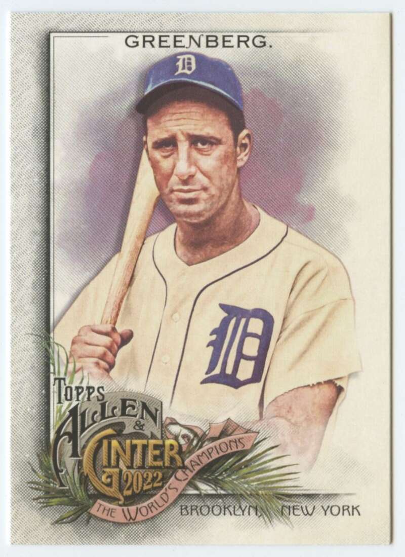 2022 Topps Allen and Ginter Baseaball #80 Hank Greenberg  Detroit Tigers  V97129 Image 1