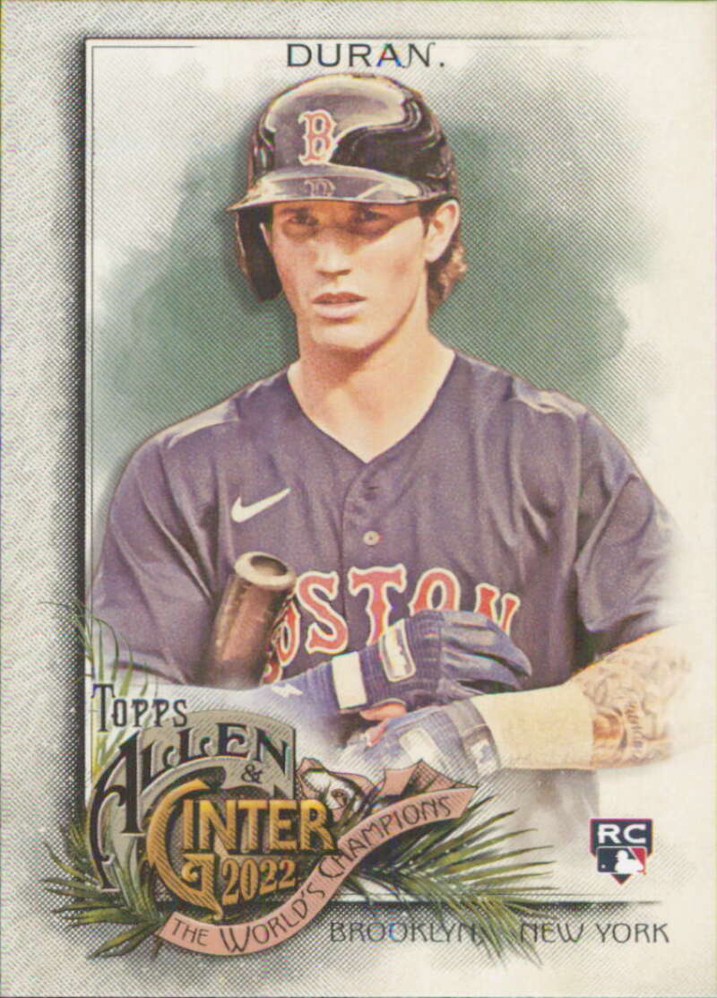 2022 Topps Allen and Ginter Baseaball #110 Jarren Duran  RC Rookie  V97134 Image 1