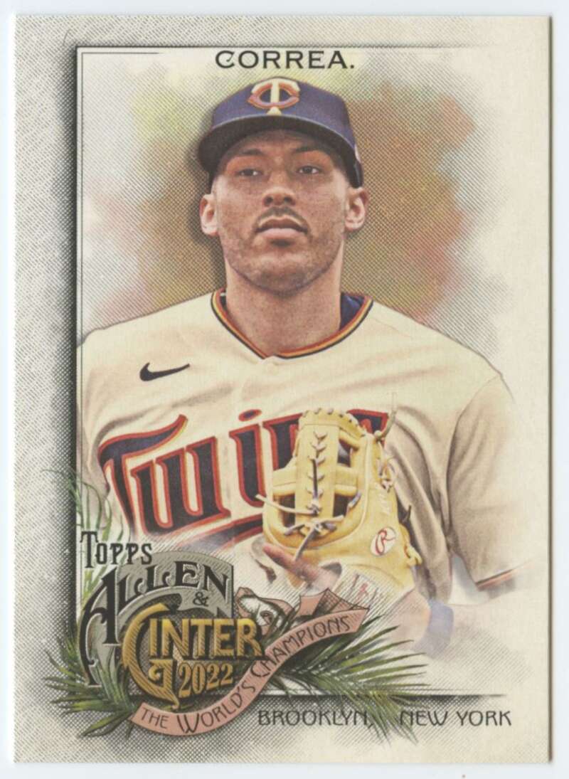 2022 Topps Allen and Ginter Baseaball #117 Carlos Correa  Minnesota  V97135 Image 1