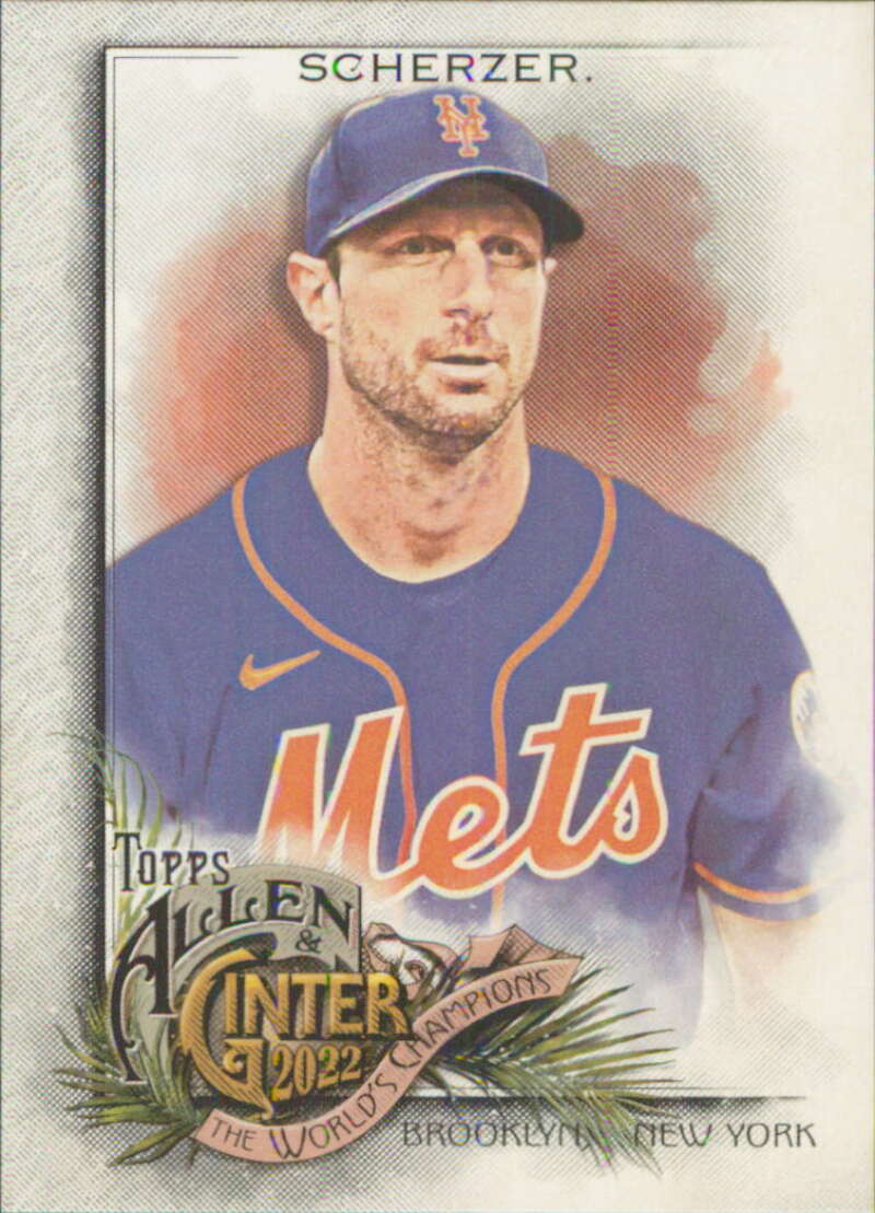 2022 Topps Allen and Ginter Baseaball #132 Max Scherzer  New York Mets  V97141 Image 1