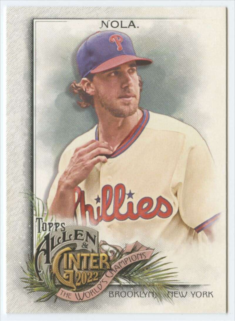 2022 Topps Allen and Ginter Baseaball #160 Aaron Nola  Philadelphia  V97144 Image 1