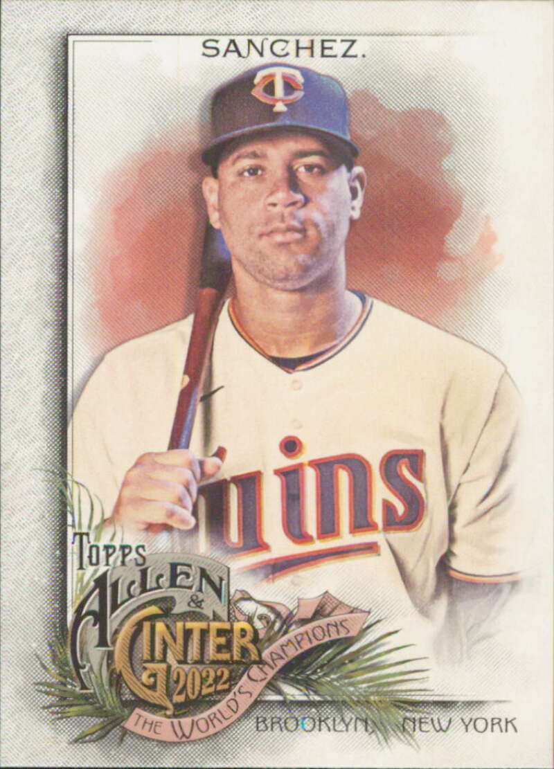2022 Topps Allen and Ginter Baseaball #306 Gary Sanchez  Minnesota  V97166 Image 1
