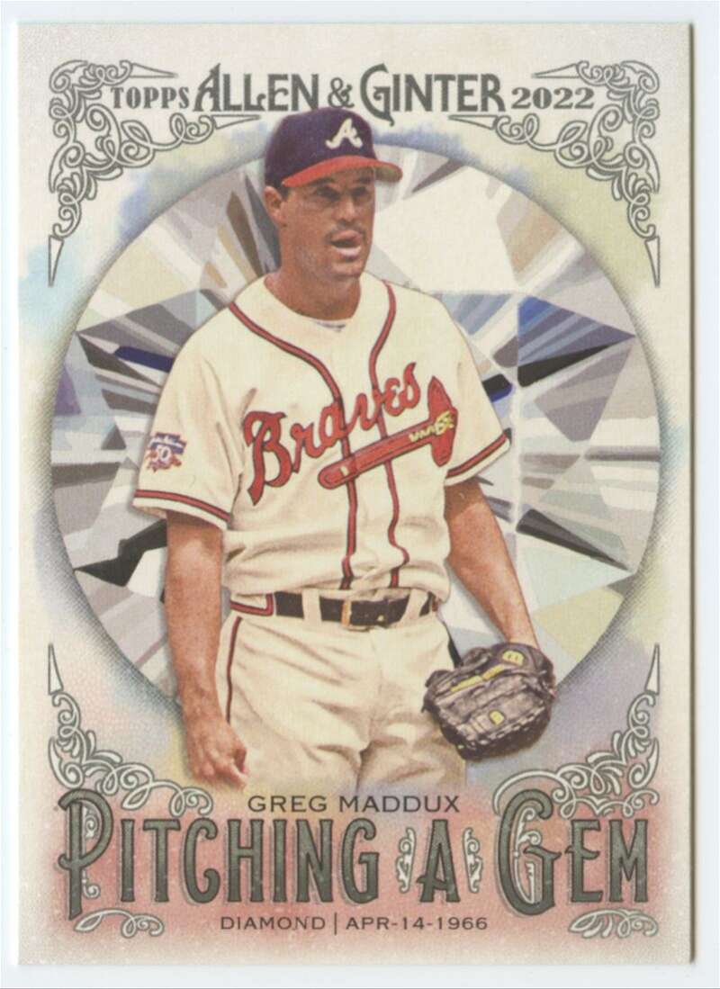 2022 Topps Allen and Ginter Baseaball Pitching a Gem #PAG-1 Greg Maddux   V97171 Image 1