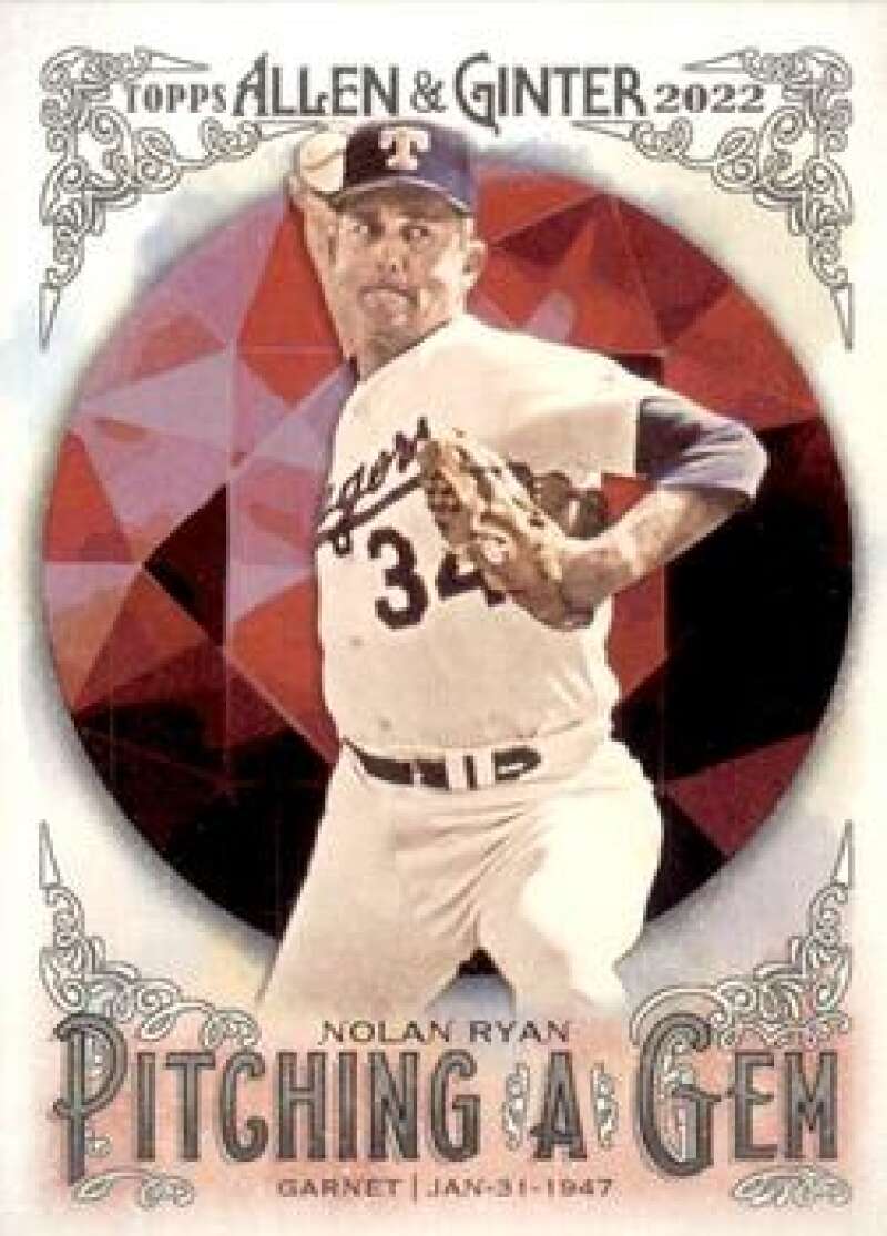 2022 Topps Allen and Ginter Baseaball Pitching a Gem #PAG-7 Nolan Ryan  V97173 Image 1