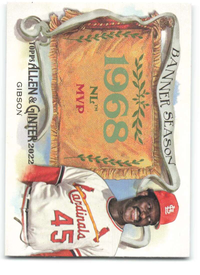 2022 Topps Allen and Ginter Baseaball Banner Seasons #BS-1 Bob Gibson  V97174 Image 1