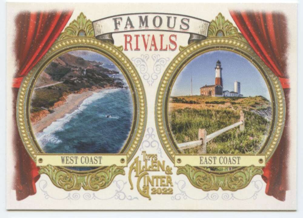 2022 Topps Allen and Ginter Baseaball Rivals #FR-3 East Coast/West Coast   V97181 Image 1