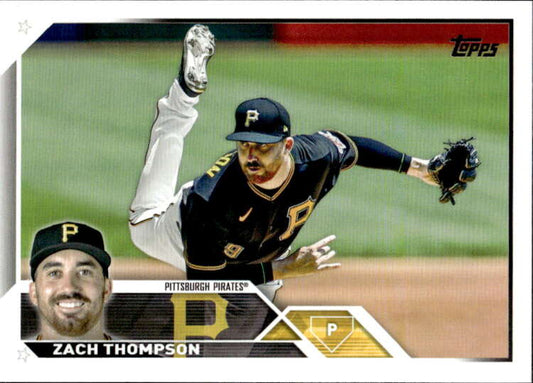 2023 Topps Baseball  #2 Zach Thompson  Pittsburgh Pirates  Image 1