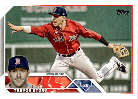 2023 Topps Baseball  #10 Trevor Story  Boston Red Sox  Image 1