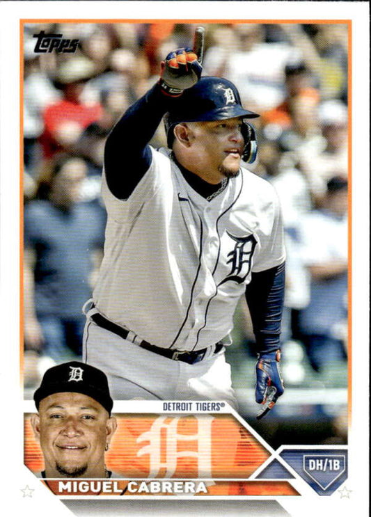 2023 Topps Baseball  #24 Miguel Cabrera  Detroit Tigers  Image 1