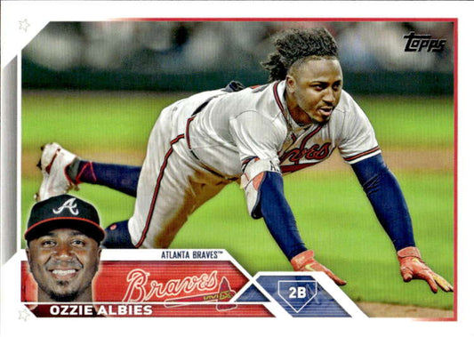 2023 Topps Baseball  #81 Ozzie Albies  Atlanta Braves  Image 1
