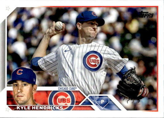2023 Topps Baseball  #137 Kyle Hendricks  Chicago Cubs  Image 1