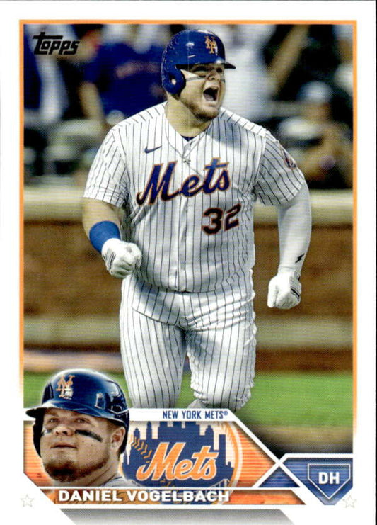 2023 Topps Baseball  #147 Daniel Vogelbach  New York Mets  Image 1