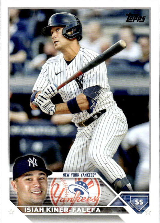 2023 Topps Baseball  #162 Isiah Kiner-Falefa  New York Yankees  Image 1