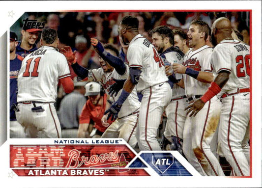 2023 Topps Baseball  #168 Atlanta Braves  Team Card  Image 1