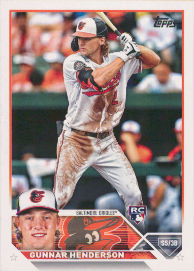 2023 Topps Baseball  #206 Gunnar Henderson  RC Rookie Baltimore Orioles  Image 1