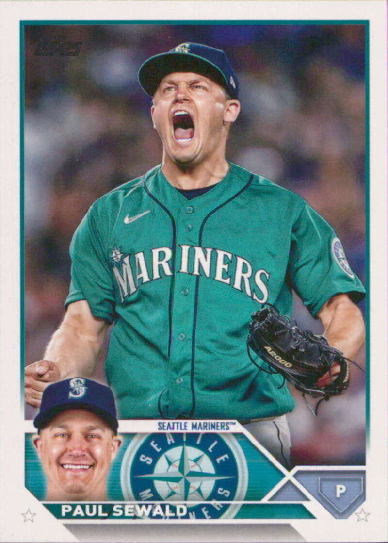 2023 Topps Baseball  #207 Paul Sewald  Seattle Mariners  Image 1