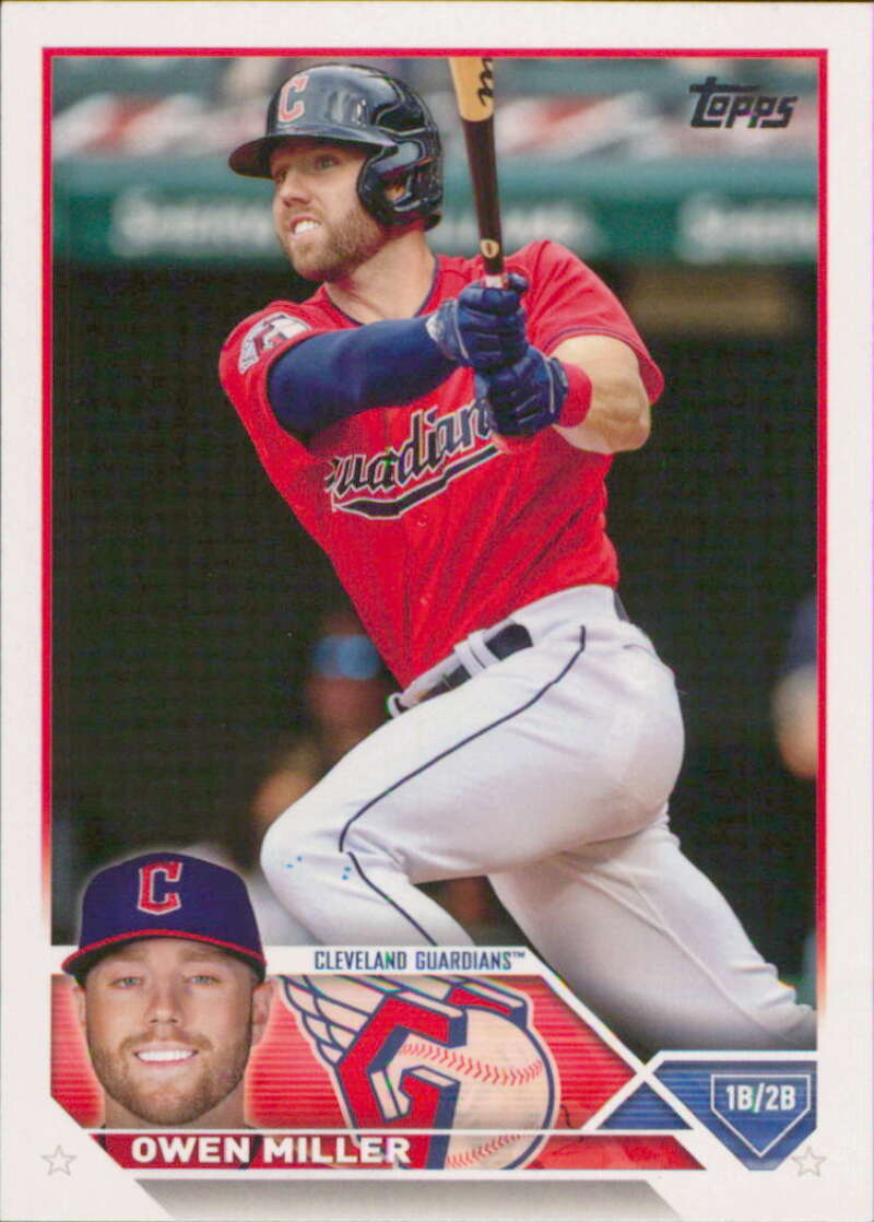 2023 Topps Baseball  #213 Owen Miller  Cleveland Guardians  Image 1