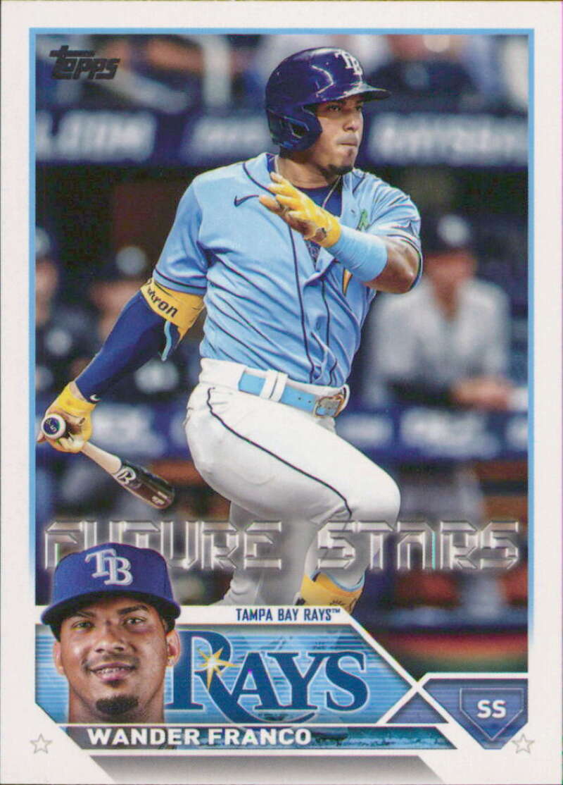 2023 Topps Baseball  #215 Wander Franco  Tampa Bay Rays  Image 1