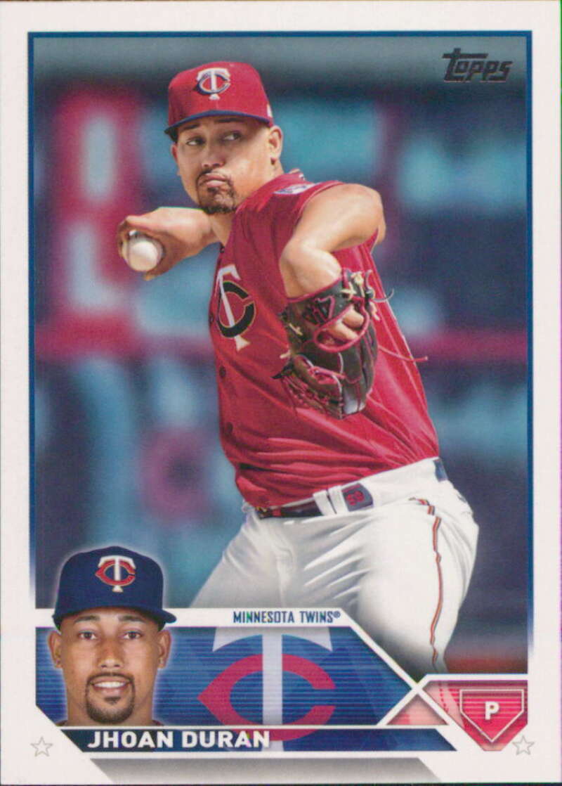 2023 Topps Baseball  #218 Jhoan Duran  Minnesota Twins  Image 1