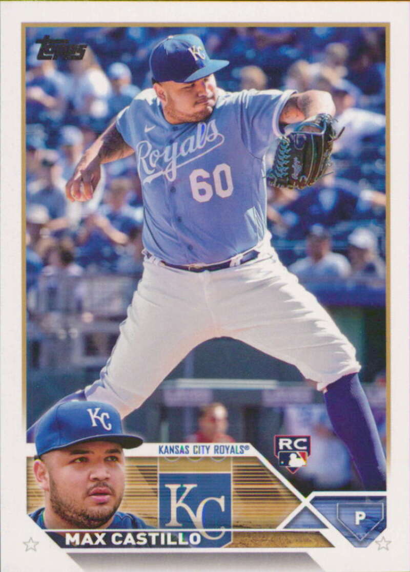 2023 Topps Baseball  #251 Max Castillo  RC Rookie Kansas City Royals  Image 1