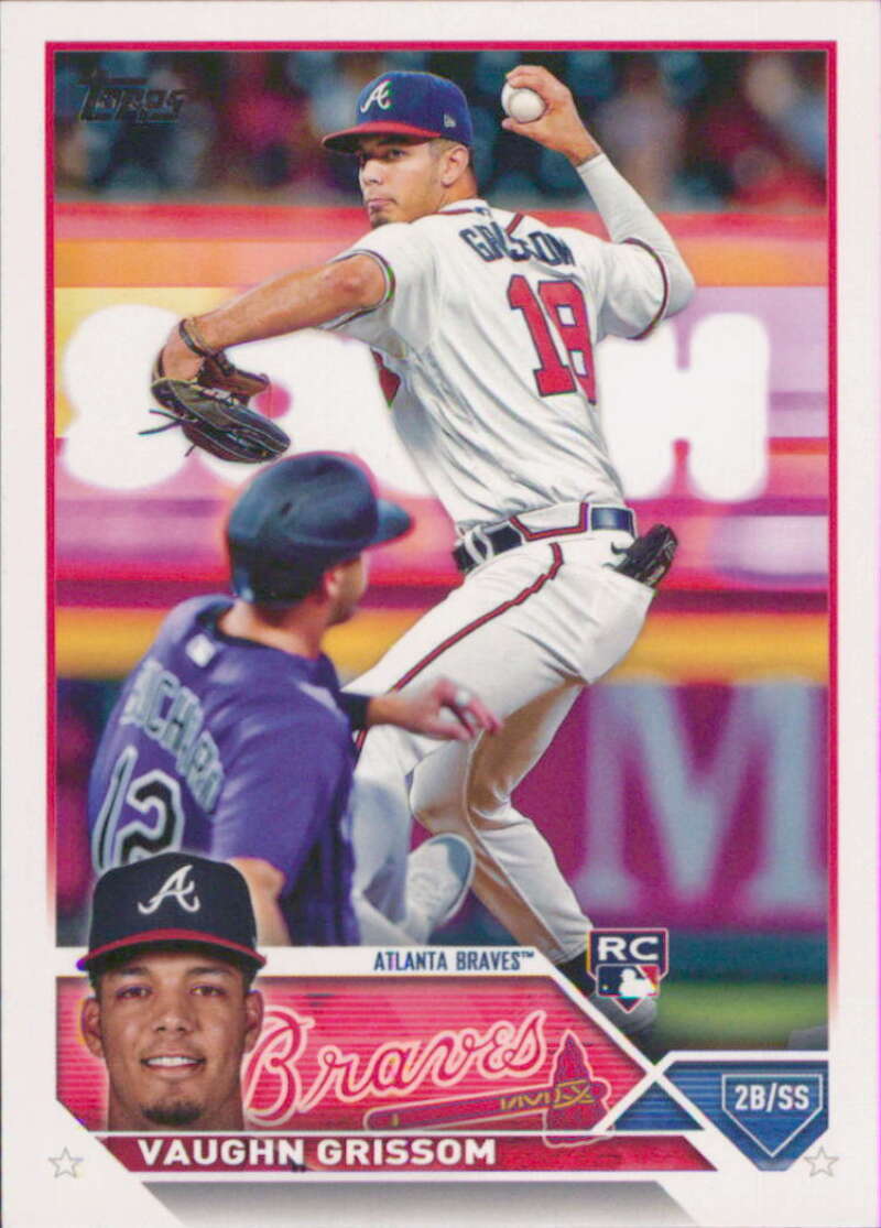 2023 Topps Baseball  #275 Vaughn Grissom  RC Rookie Atlanta Braves  Image 1