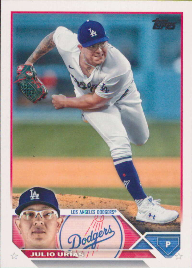 2023 Topps Baseball  #280 Julio Urias  Los Angeles Dodgers  Image 1