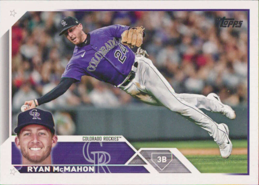 2023 Topps Baseball  #301 Ryan McMahon  Colorado Rockies  Image 1