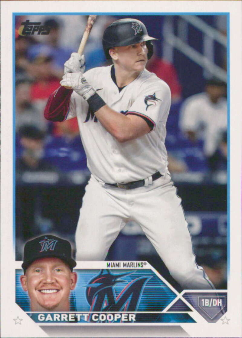 2023 Topps Baseball  #321 Garrett Cooper  Miami Marlins  Image 1