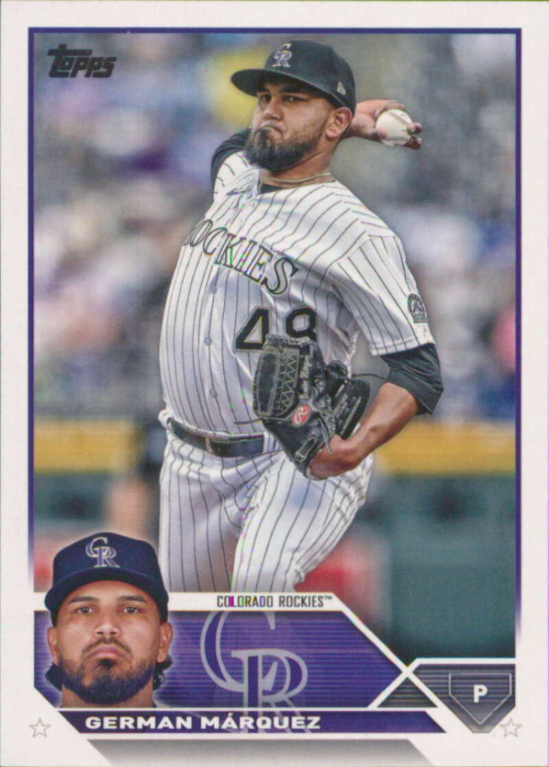 2023 Topps Baseball  #325 German Marquez  Colorado Rockies  Image 1