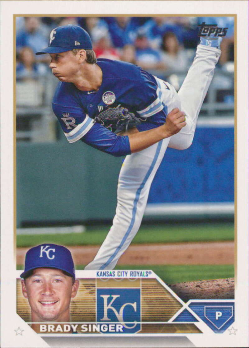 2023 Topps Baseball  #328 Brady Singer  Kansas City Royals  Image 1