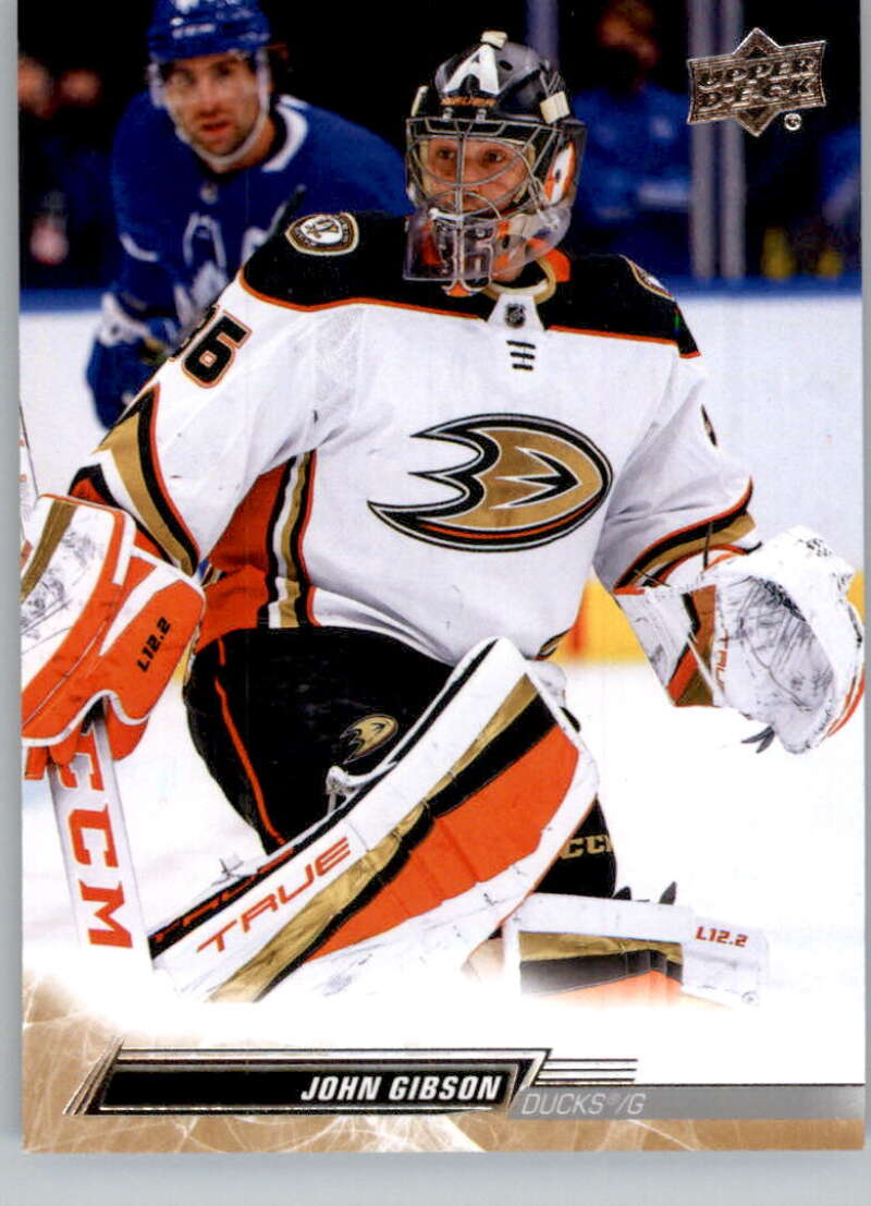 2022-23 Upper Deck Hockey #252 John Gibson  Anaheim Ducks  Image 1