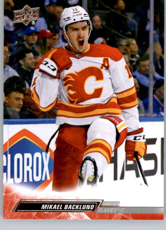 2022-23 Upper Deck Hockey #278 Mikael Backlund  Calgary Flames  Image 1