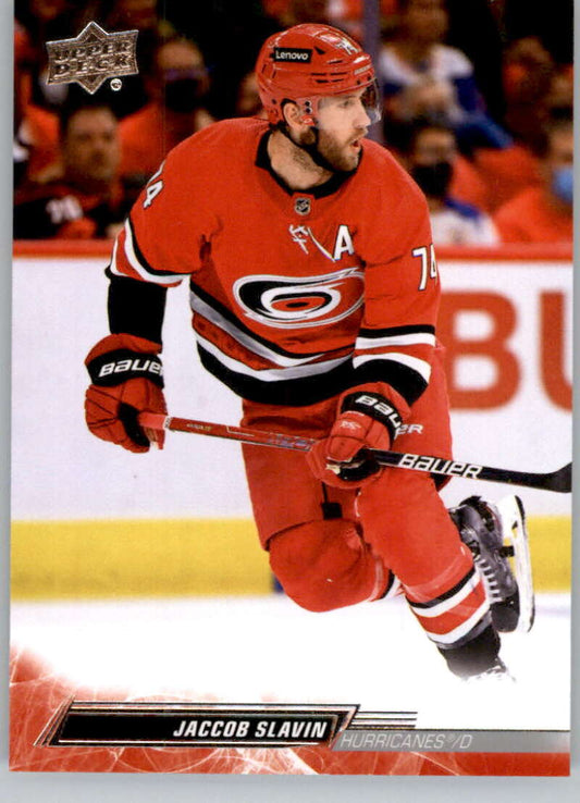 2022-23 Upper Deck Hockey #286 Jaccob Slavin  Carolina Hurricanes  Image 1