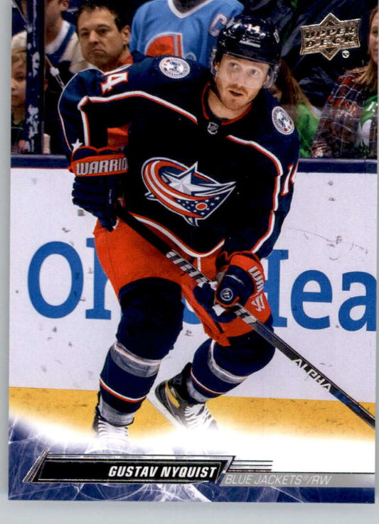 2022-23 Upper Deck Hockey #304 Gustav Nyquist  Columbus Blue Jackets  Image 1